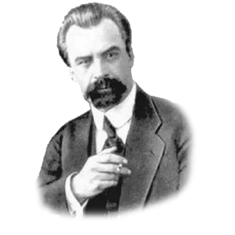 Владимир Винниченко в костюме с трубкой в руке